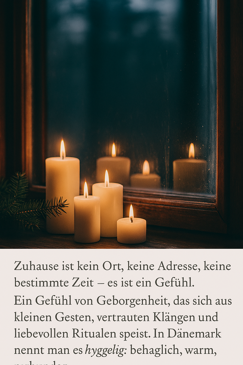 „Zuhause ist ein Gefühl – Weihnachtliche Momente“